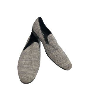 Giorgio Brutini Men's size 12M gray Slip-On Textured Fabric Upper Loafers shoe